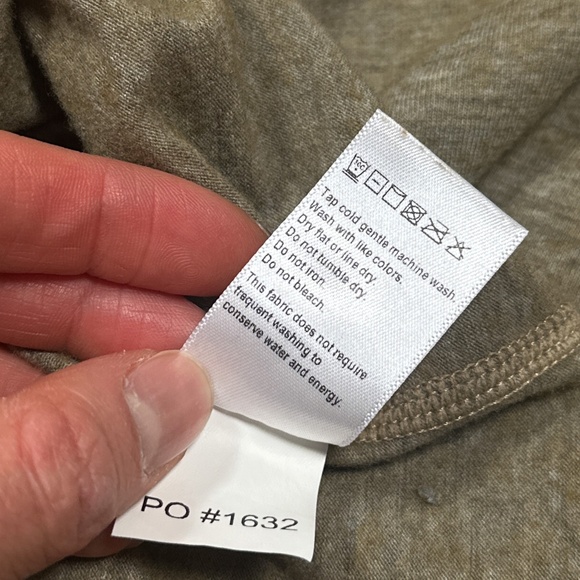 Duckworth Vapor Wool Lyocell Blend Made in USA Coyote Khaki T Shirt Mens Large - Picture 8 of 9